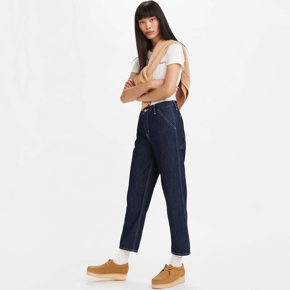 Levi's Women's Deep Blue Ankle Jeans